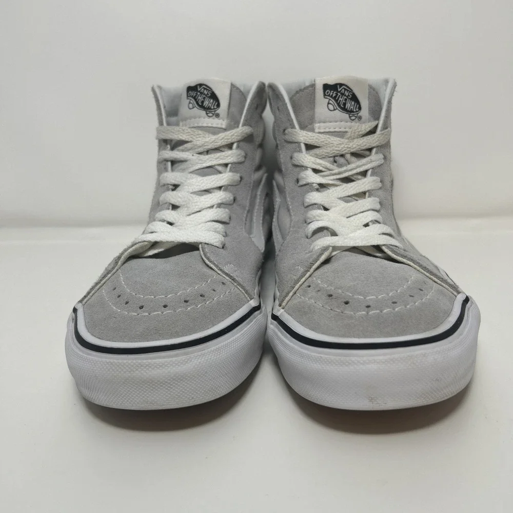 VANS Sk8-Hi Skate Sneakers Men's Sz‎ 6.5 Women's Sz 8 Gray Dawn/ True White